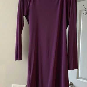Fashion Junkee purple open back dress, SIZE LARGE